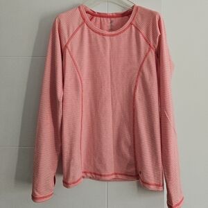 Joe Fresh S Fitted Long Sleeve Spots Running Top Thumb Holes Tee Small